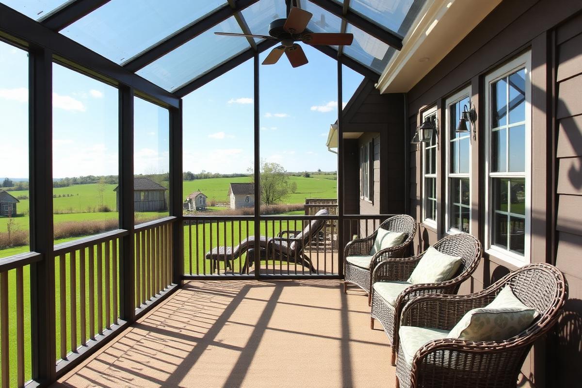 Private veranda overlooking the grounds